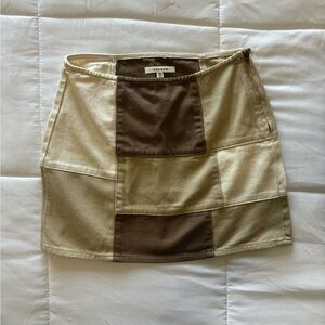 Pacsun women’s patched denim mini skirt